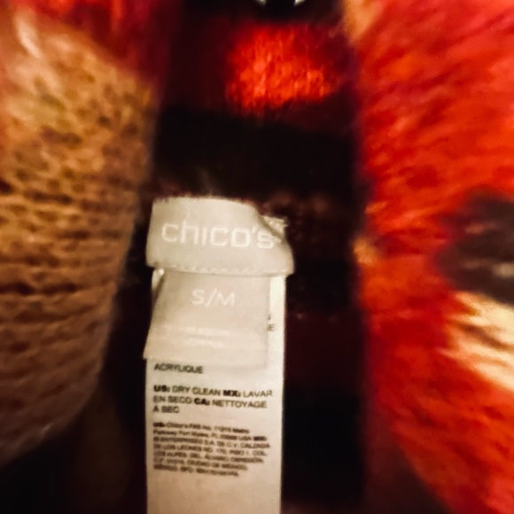 Chico's Vibrant Knit Poncho - Picture 2 of 2